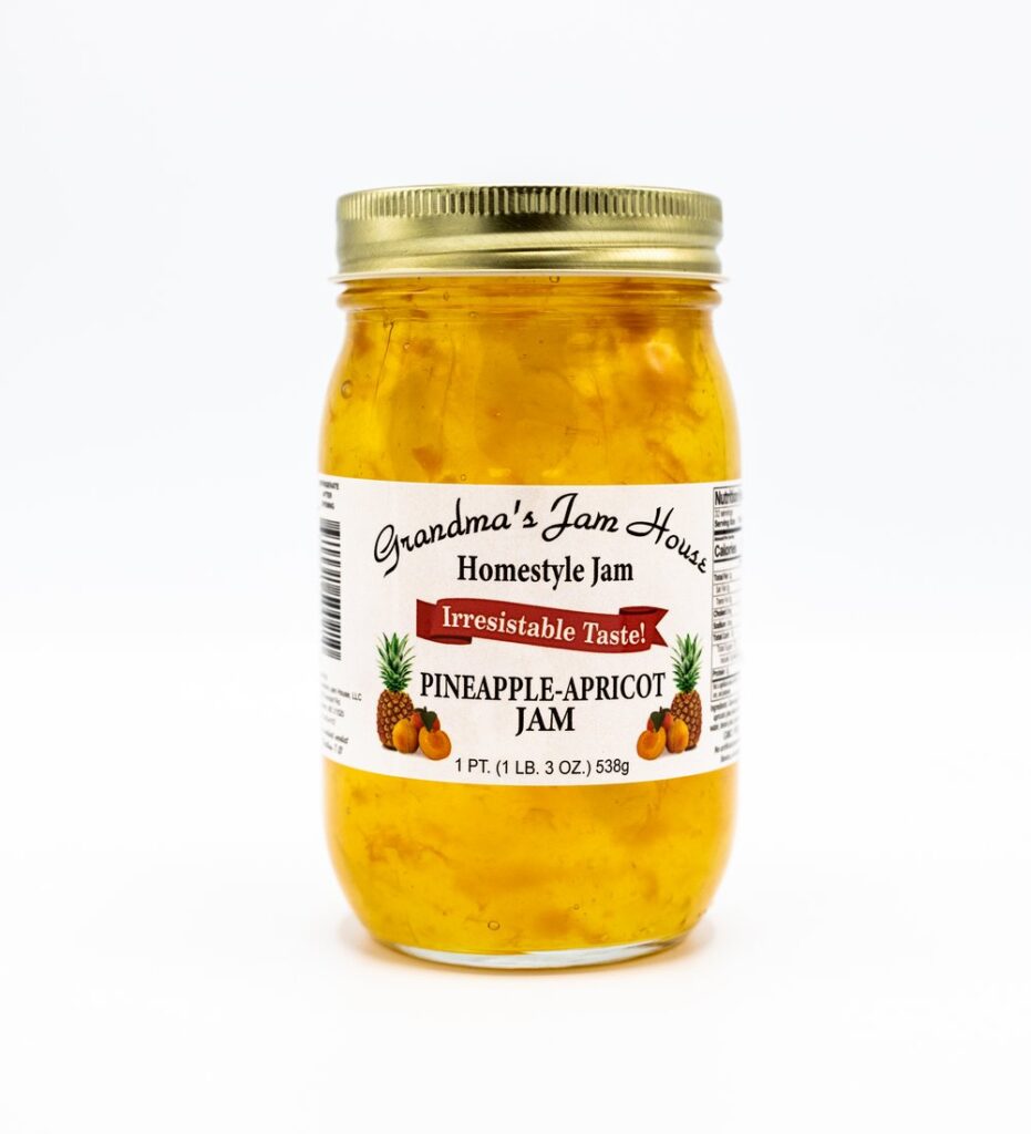 Pineapple Apricot Jam 1 PT. Grandma's Jam House