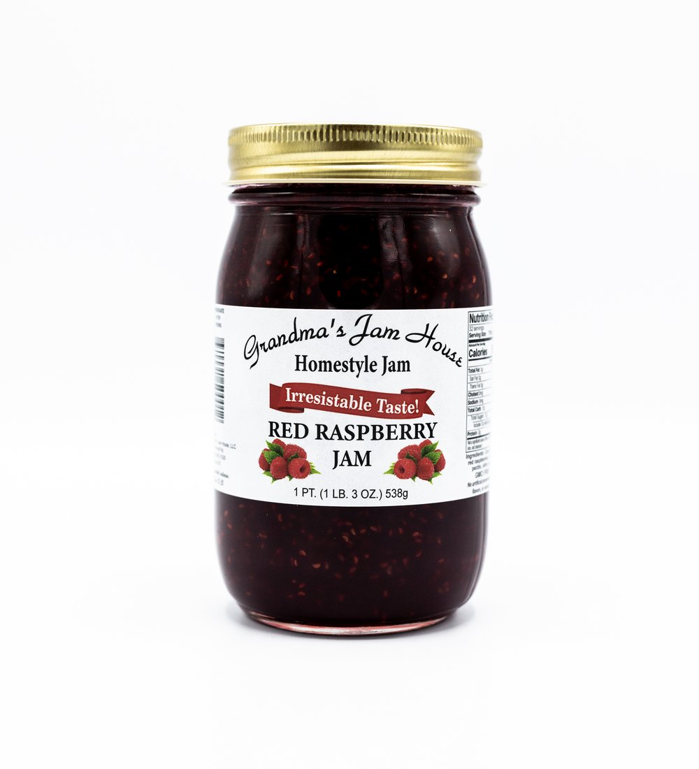 Red Raspberry Jam 1 PT. - Grandma's Jam House