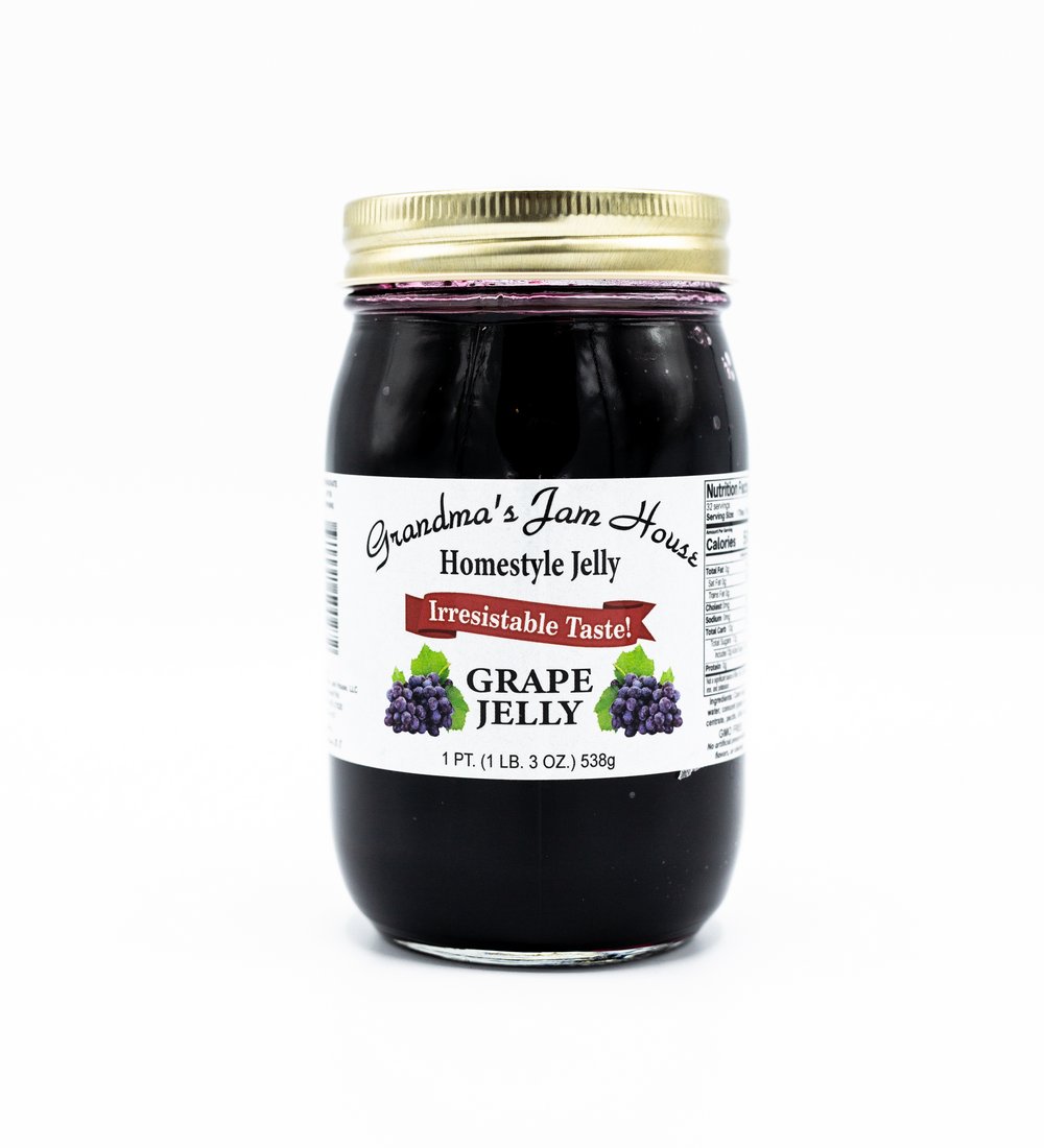 Grape Jelly 1 PT Grandma S Jam House   GJH 5 