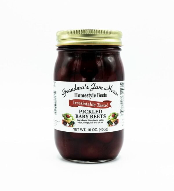 Pickled Baby Red Beets 16 oz. - Grandma's Jam House