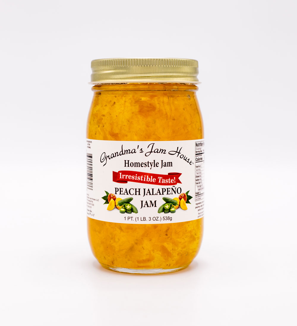 Peach Jalapeno Jam 1 PT. Grandma's Jam House