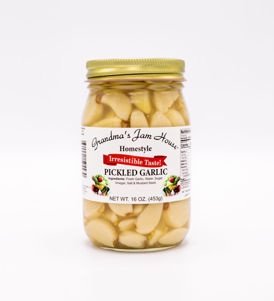 Pickled Garlic 16 oz. Grandma's Jam House