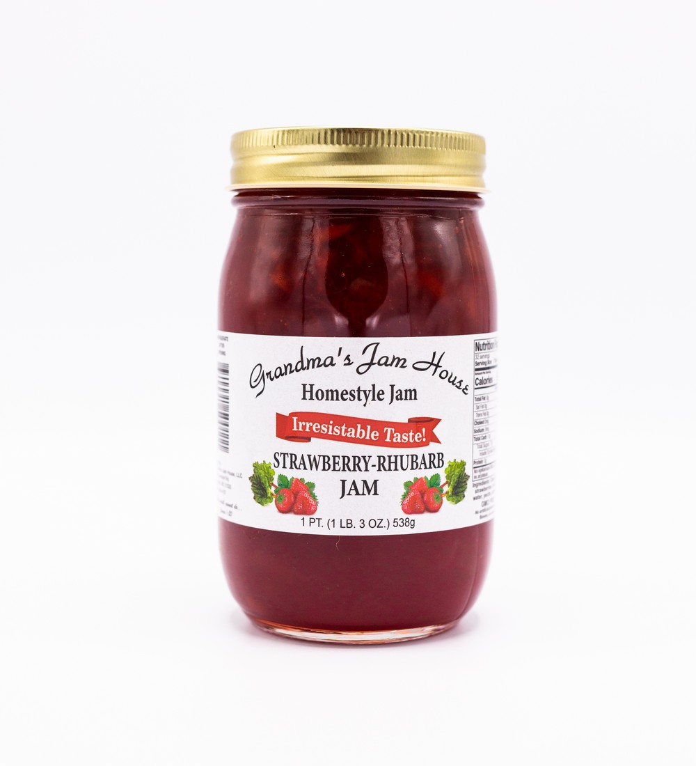 Strawberry Rhubarb Jam - Grandma's Jam House