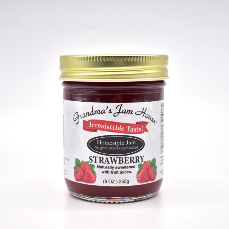 Strawberry Jam Low Sugar 9 oz. Grandma's Jam House